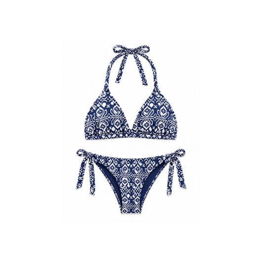 Bikini Donna con brillantini e Stampa Geometrica