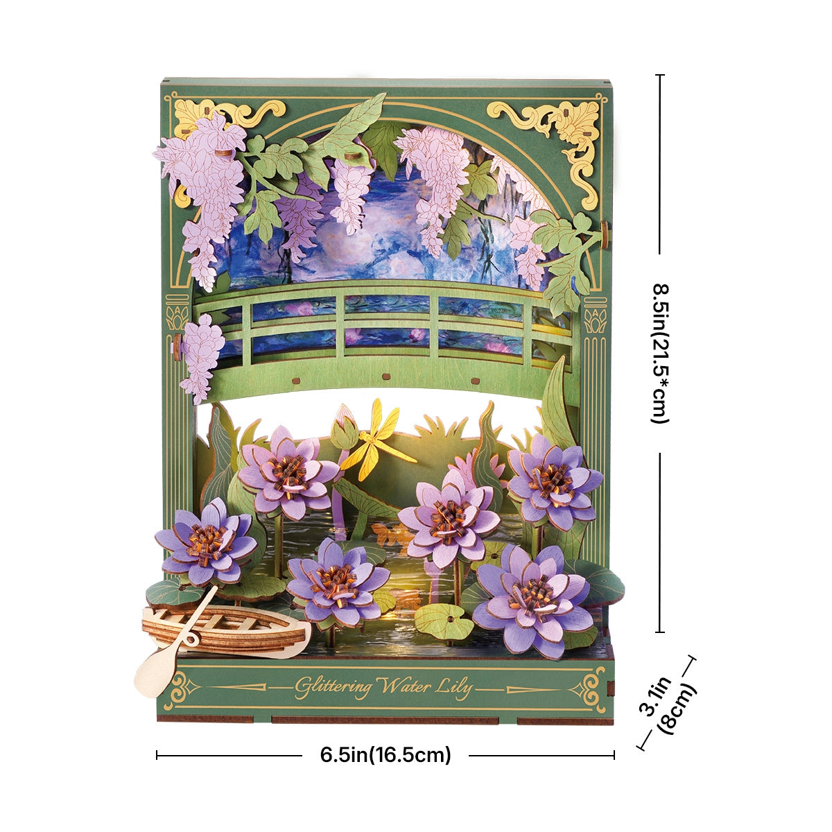 Rowood 3D Wooden Puzzle - Glittering Water Lily TH001