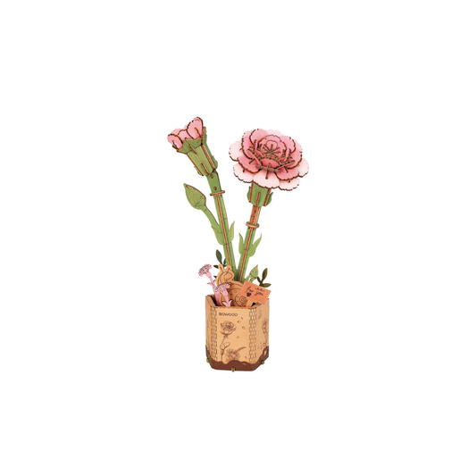 Rowood DIY Fiore in legno Garofano rosa TW051