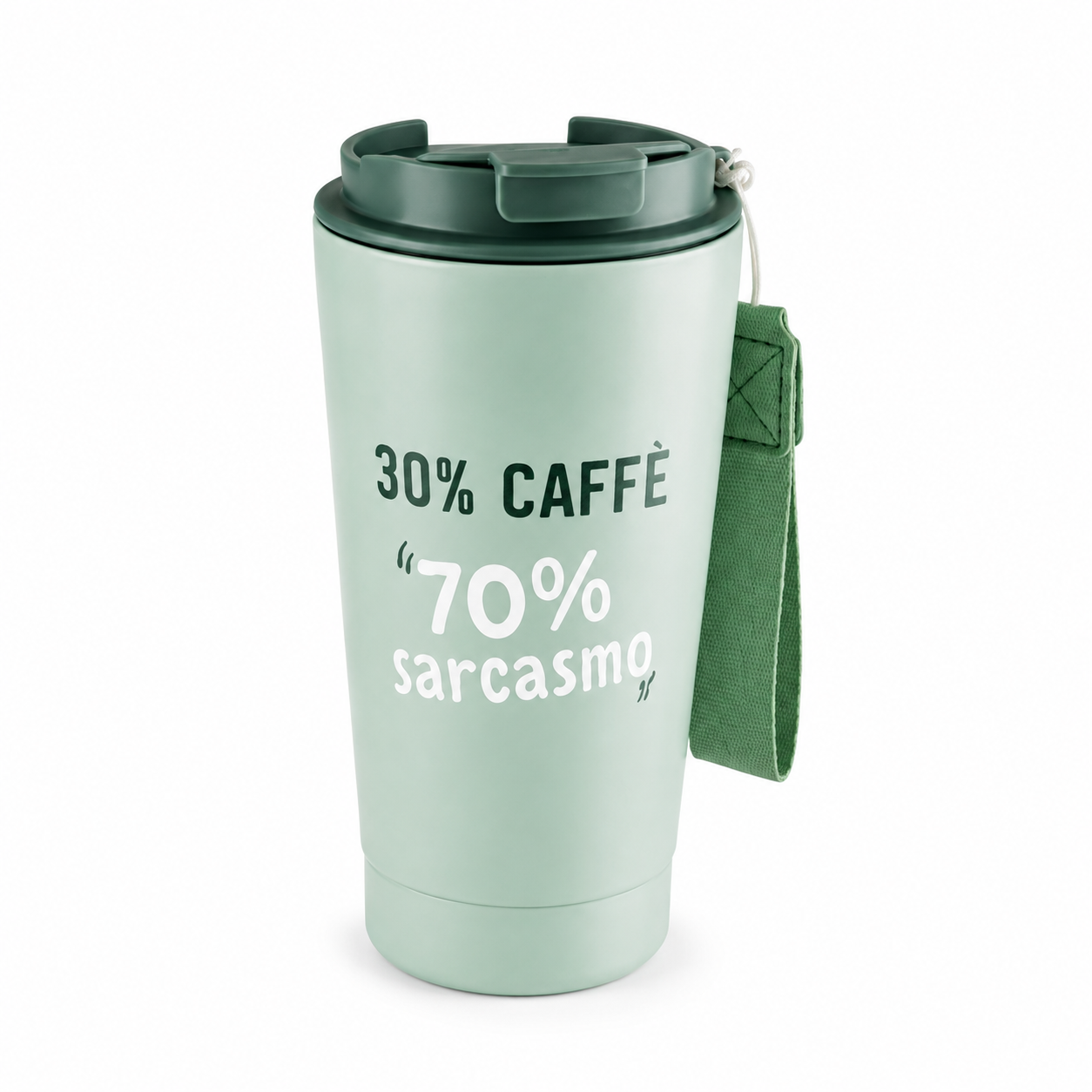 Bicchiere Termico Antigoccia con Tracolla | Caffè Sempre Caldo