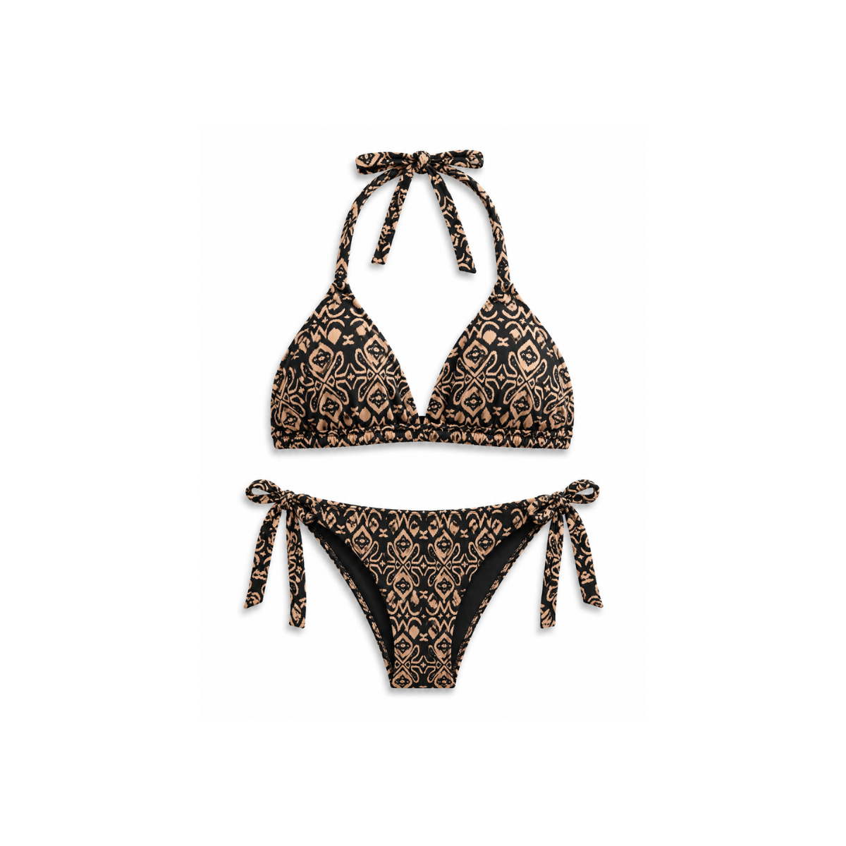 Bikini Donna con brillantini e Stampa Geometrica