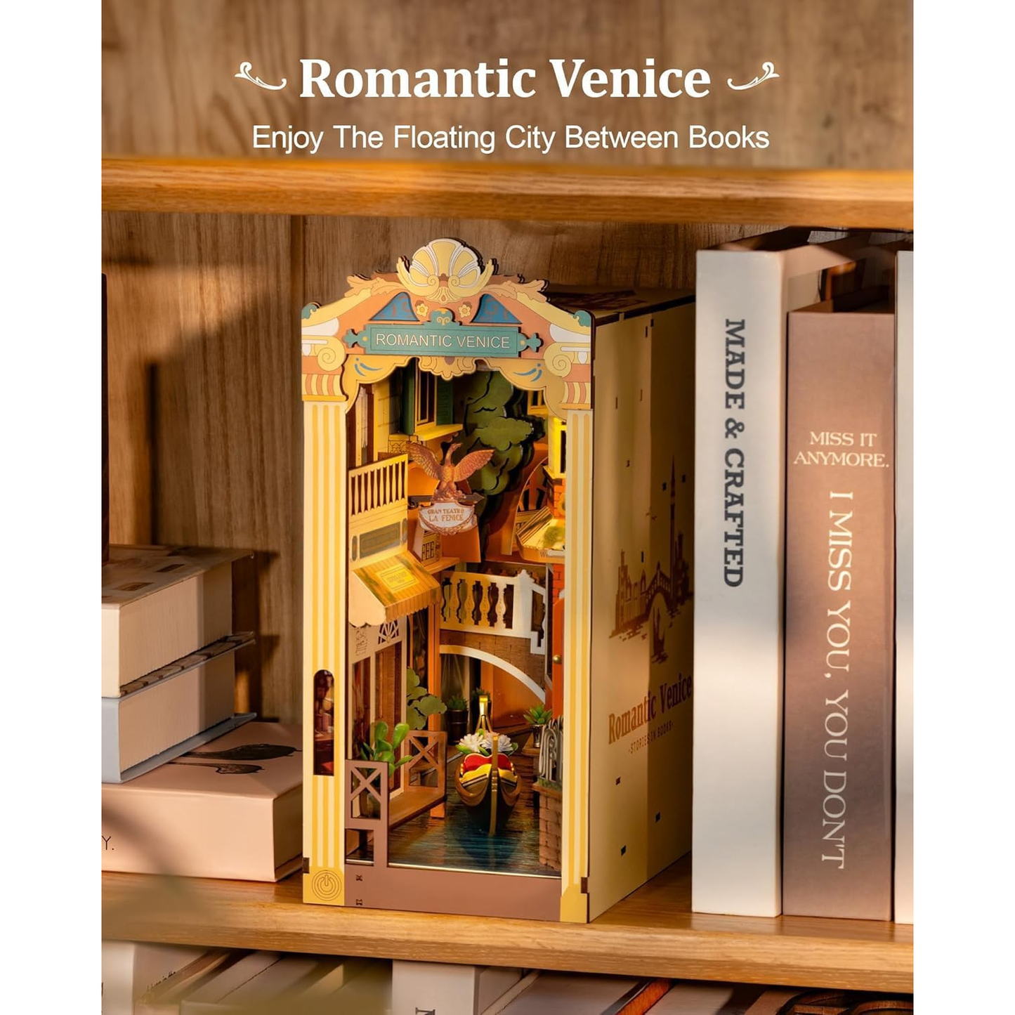 Book Nook Romantic Venice TGB08