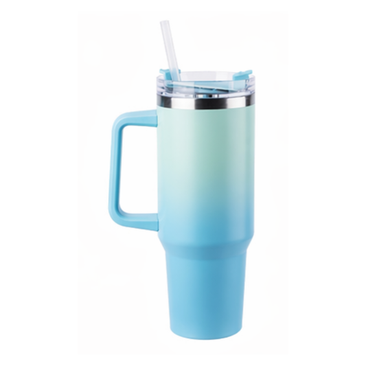 Tazza termica 1200ml con cannuccia e manico