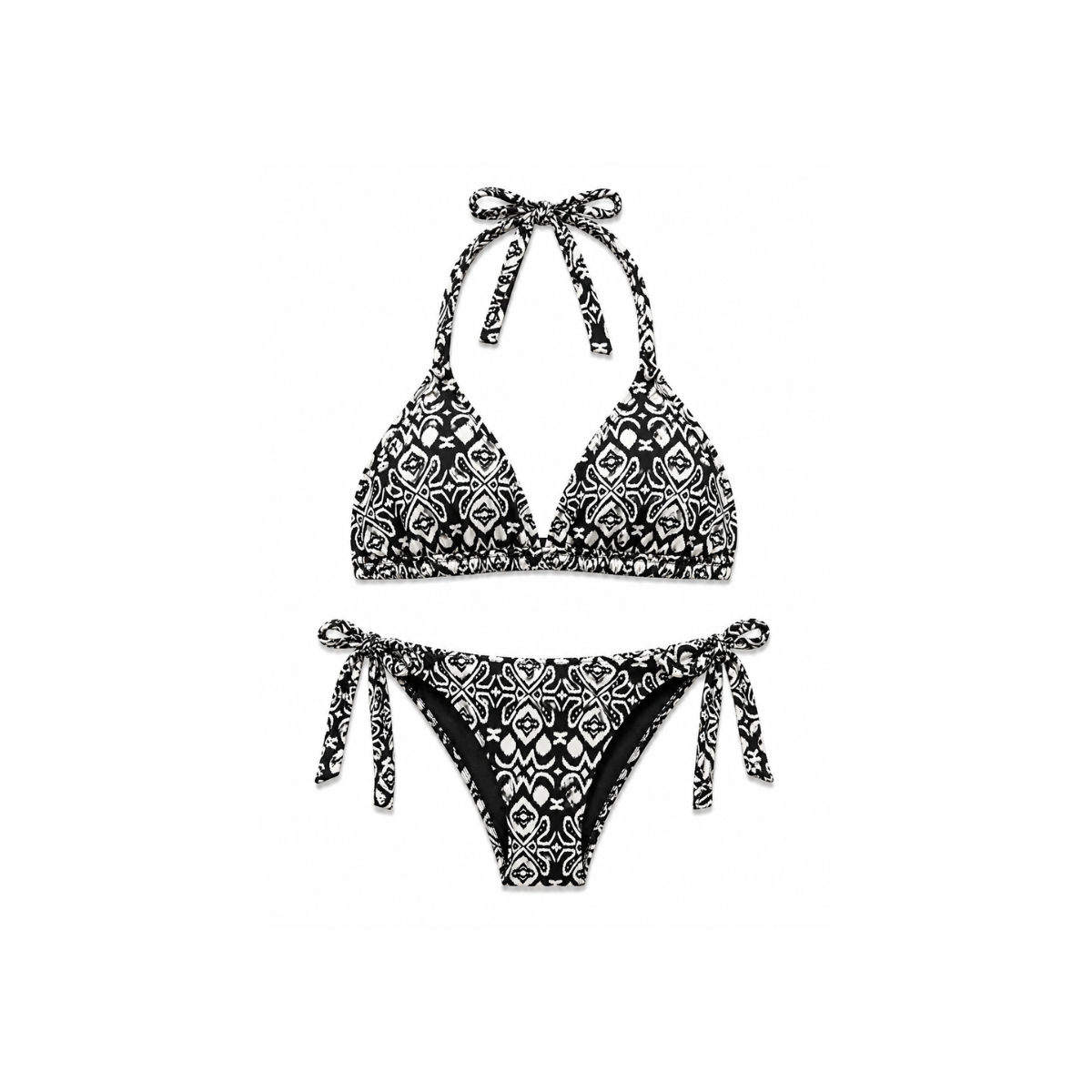Bikini Donna con brillantini e Stampa Geometrica