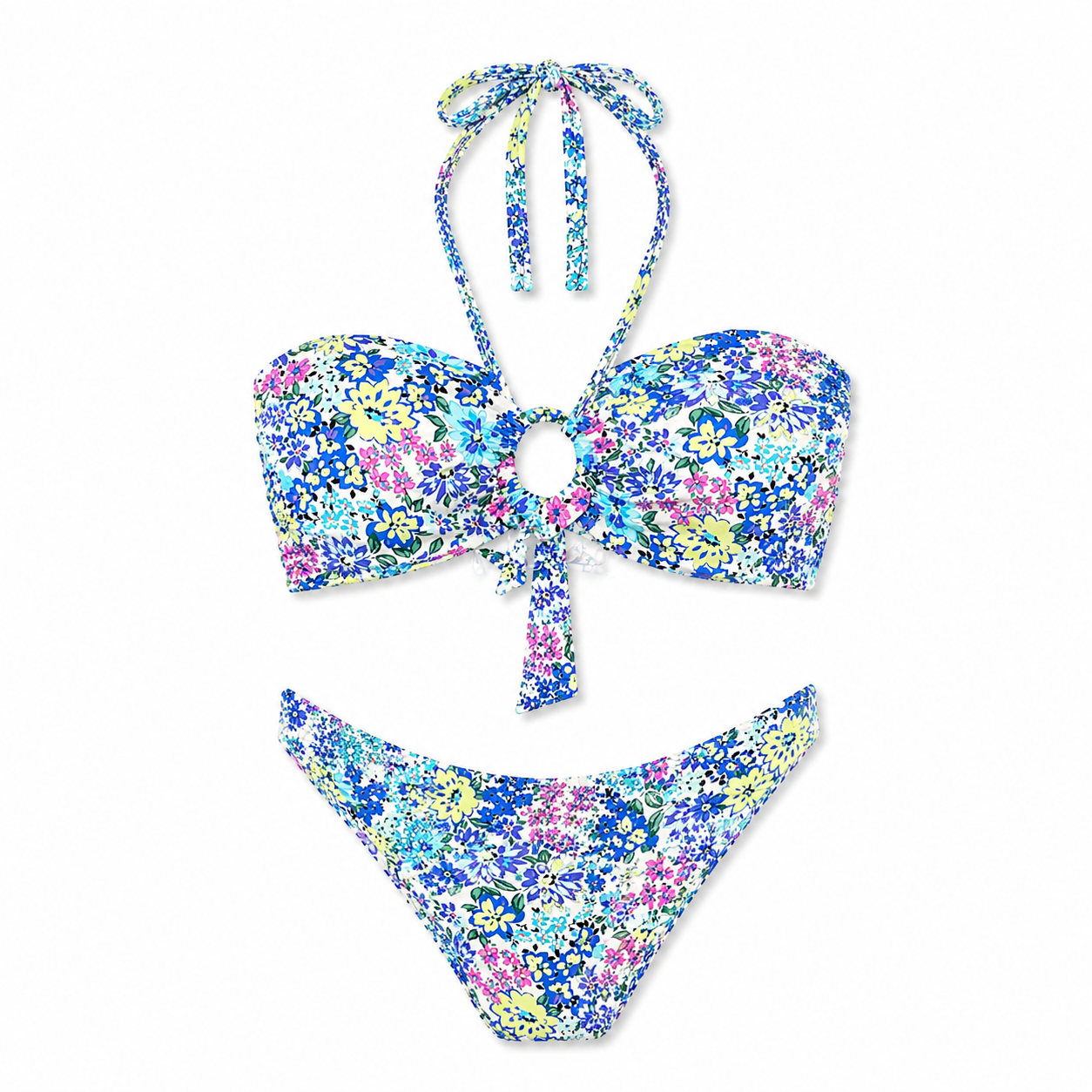 Bikini Donna Floreale Halter