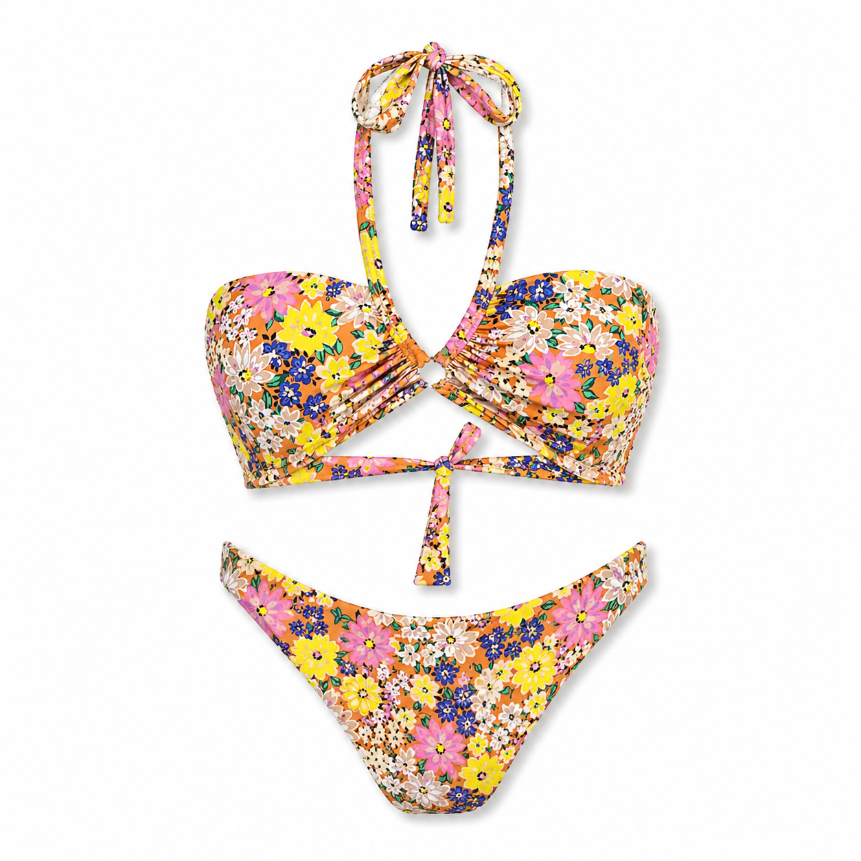 Bikini Donna Floreale Halter