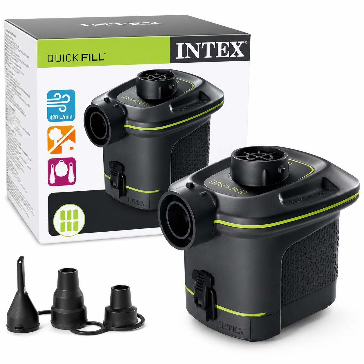 INTEX Quick Fill Pompa ad Aria a Batteria
