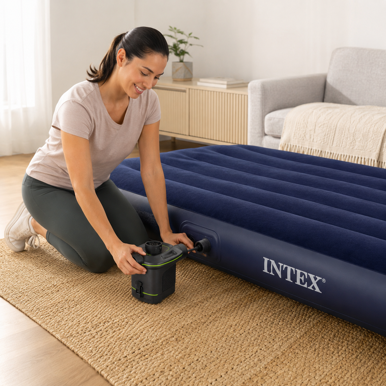 INTEX Quick Fill Pompa ad Aria a Batteria