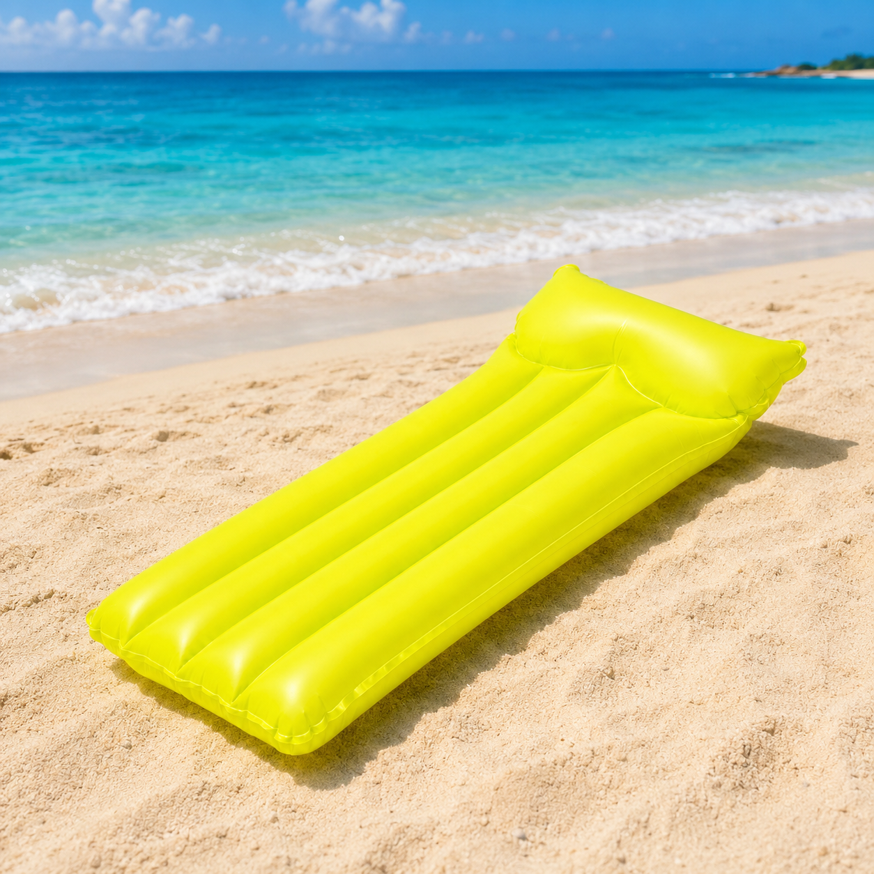 Intex Materassino Gonfiabile con Cuscino Integrato 183x76 cm, Lettino Mare Piscina Spiaggia in PVC, Colori Assortiti