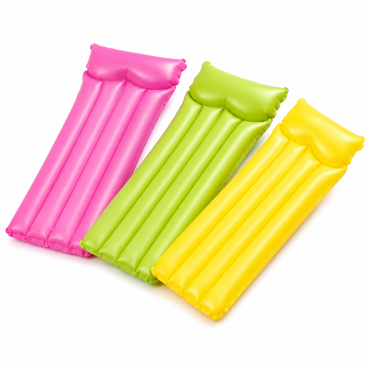 Intex Materassino Gonfiabile con Cuscino Integrato 183x76 cm, Lettino Mare Piscina Spiaggia in PVC, Colori Assortiti