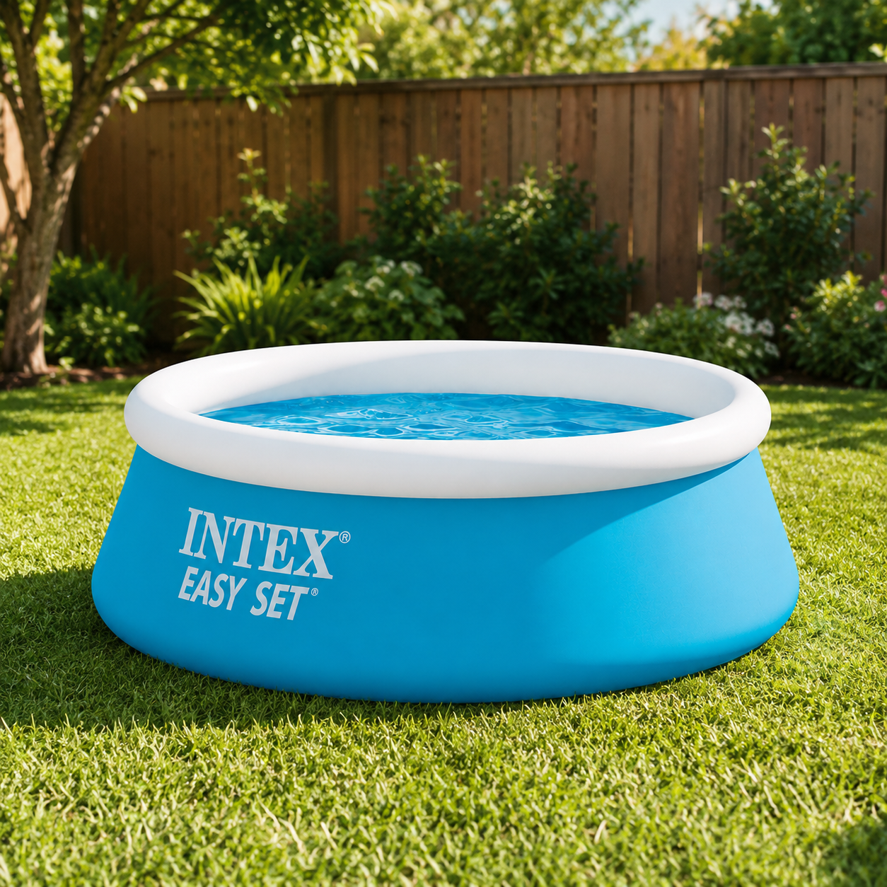 INTEX Easy Set Piscina Gonfiabile 183x51cm Azzura Familiare per Giardino Facile da Installare