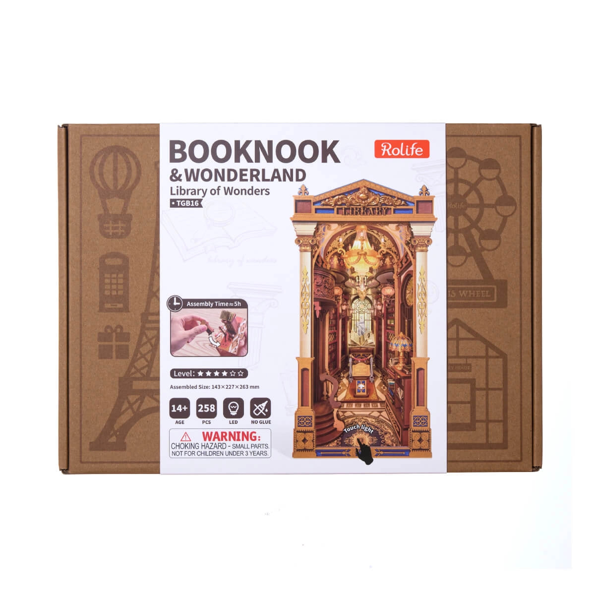 Rolife DIY Book Book Kit - Library of Wonders TGB16