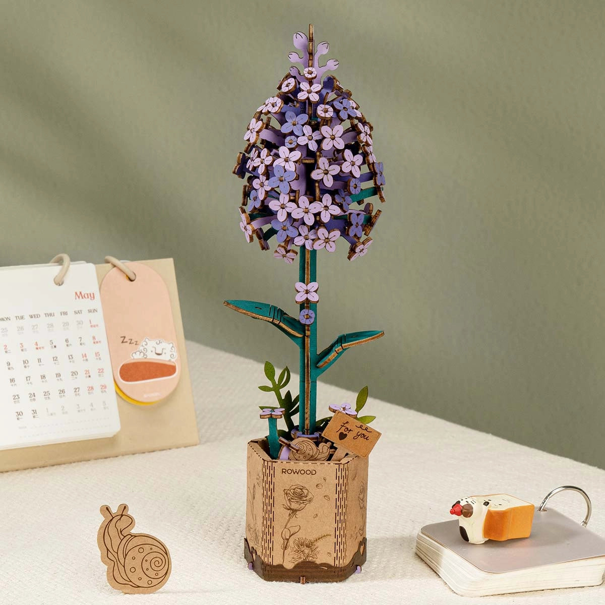 Rowood DIY Fiore in legno lilla TW021