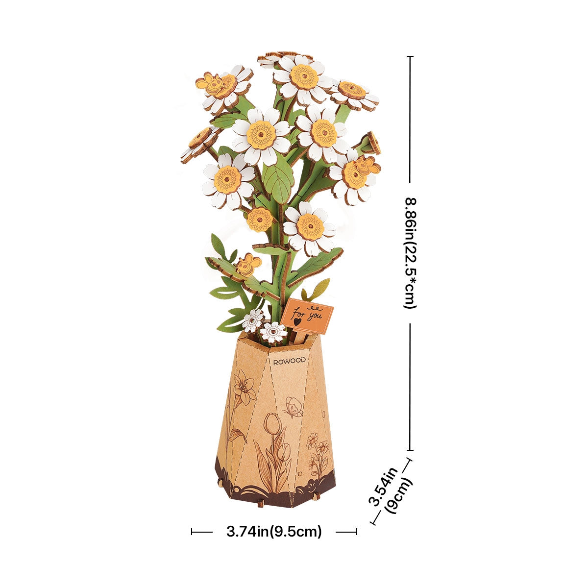 Rowood DIY Fioriera in Legno Camomilla TW061