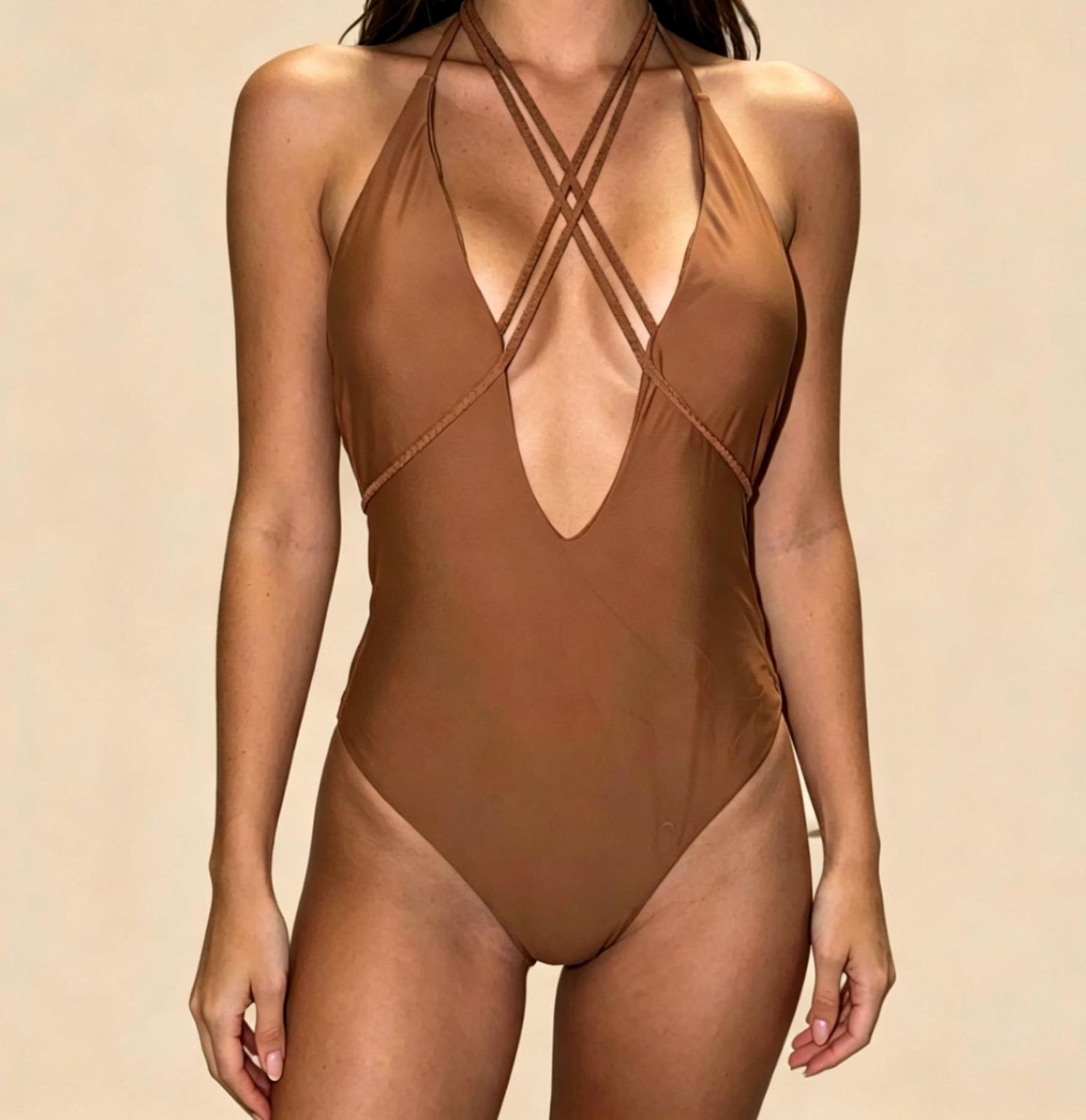 Costume Intero Donna Sexy con Scollo Profondo