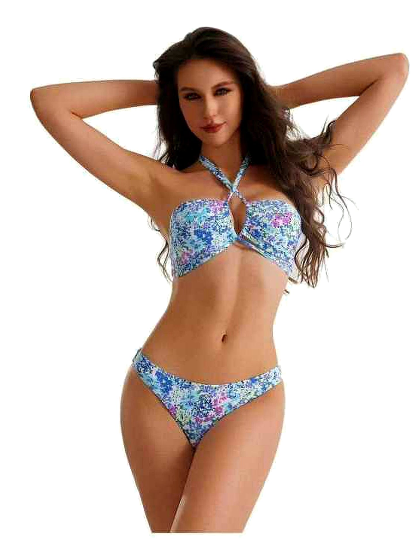 Bikini Donna Floreale Halter